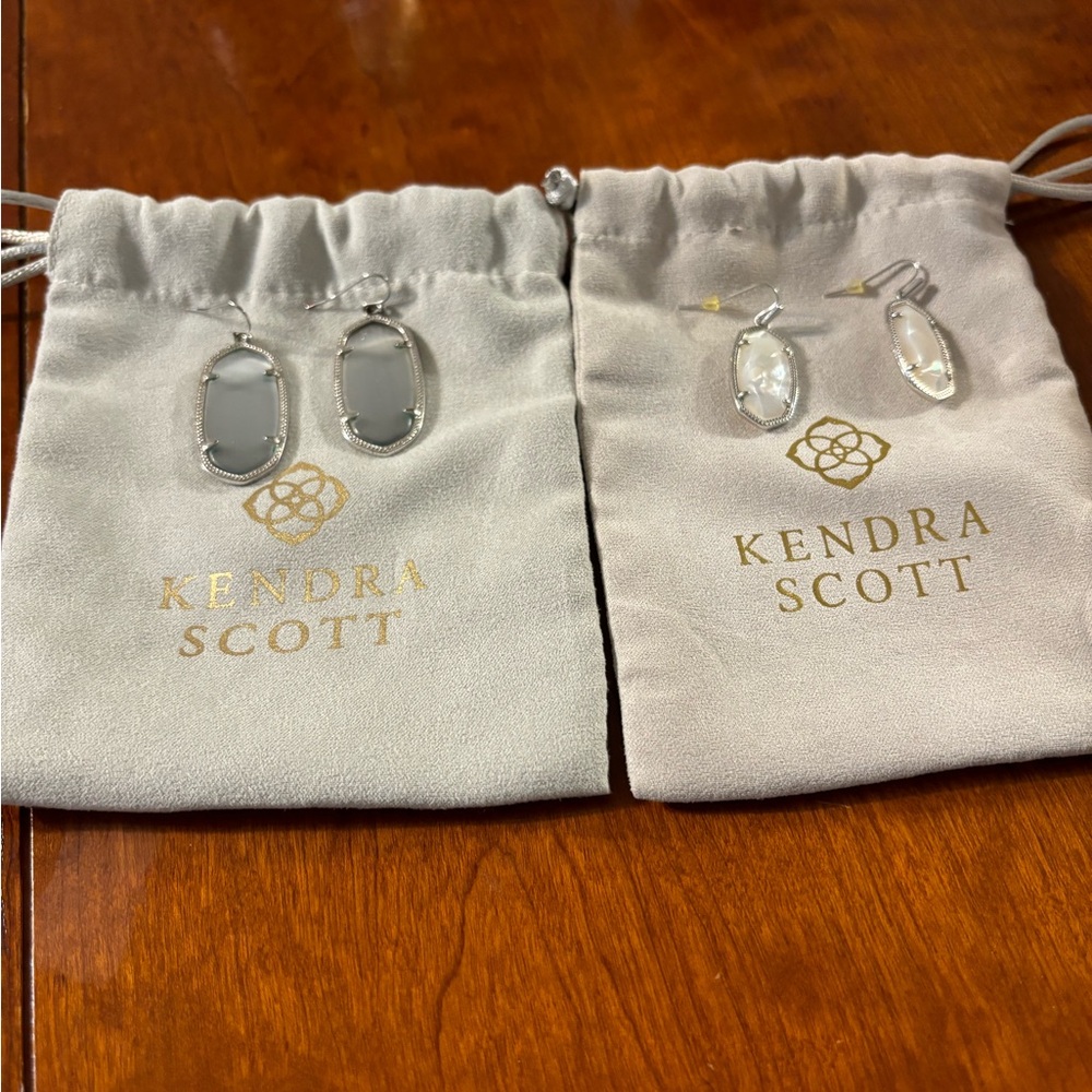 Two pairs of Kendra Scott earrings
